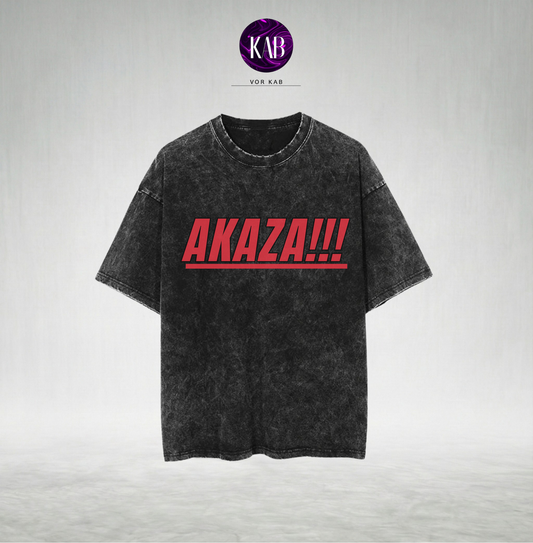 Demon Slayer: Blood Moon Akaza Acid Wash T-Shirt