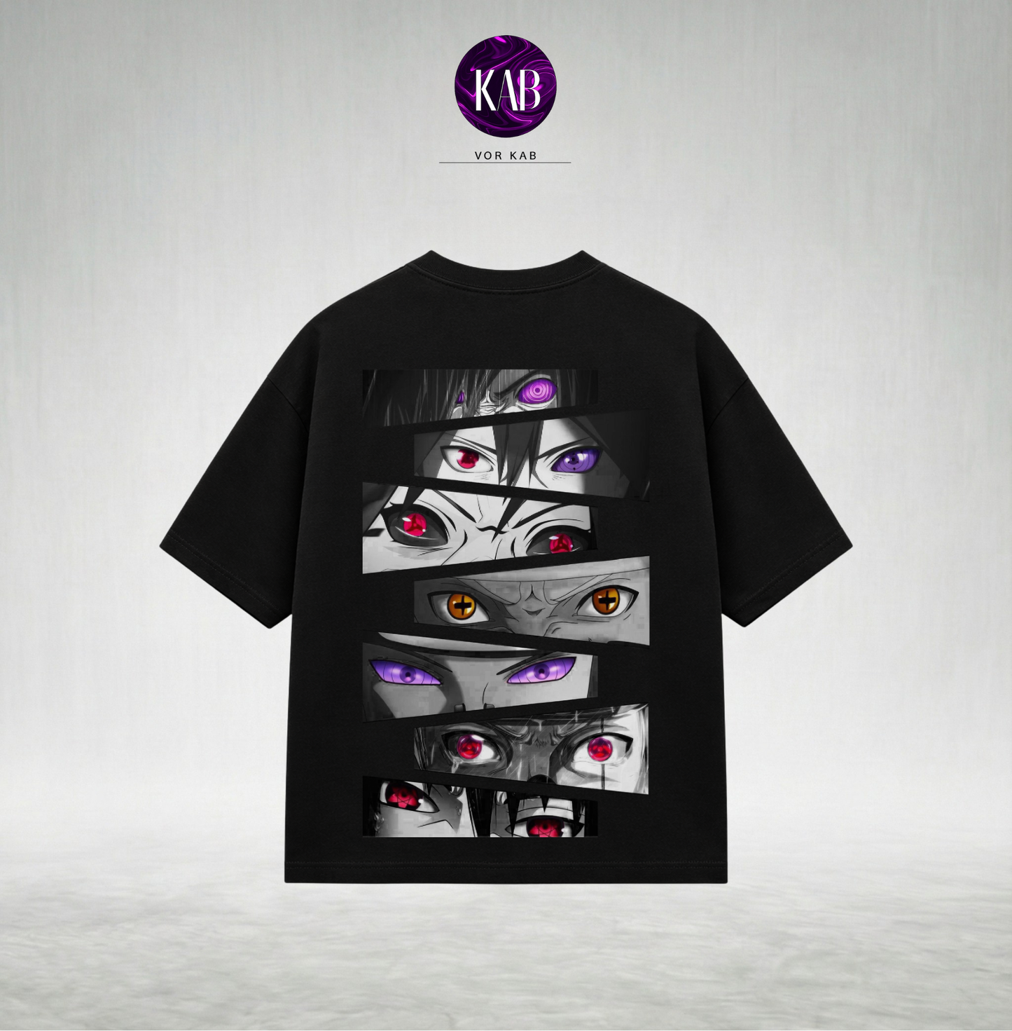 Uchiha& Naruto Eyes – Naruto Anime T-Shirt