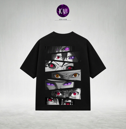 Uchiha& Naruto Eyes – Naruto Anime T-Shirt