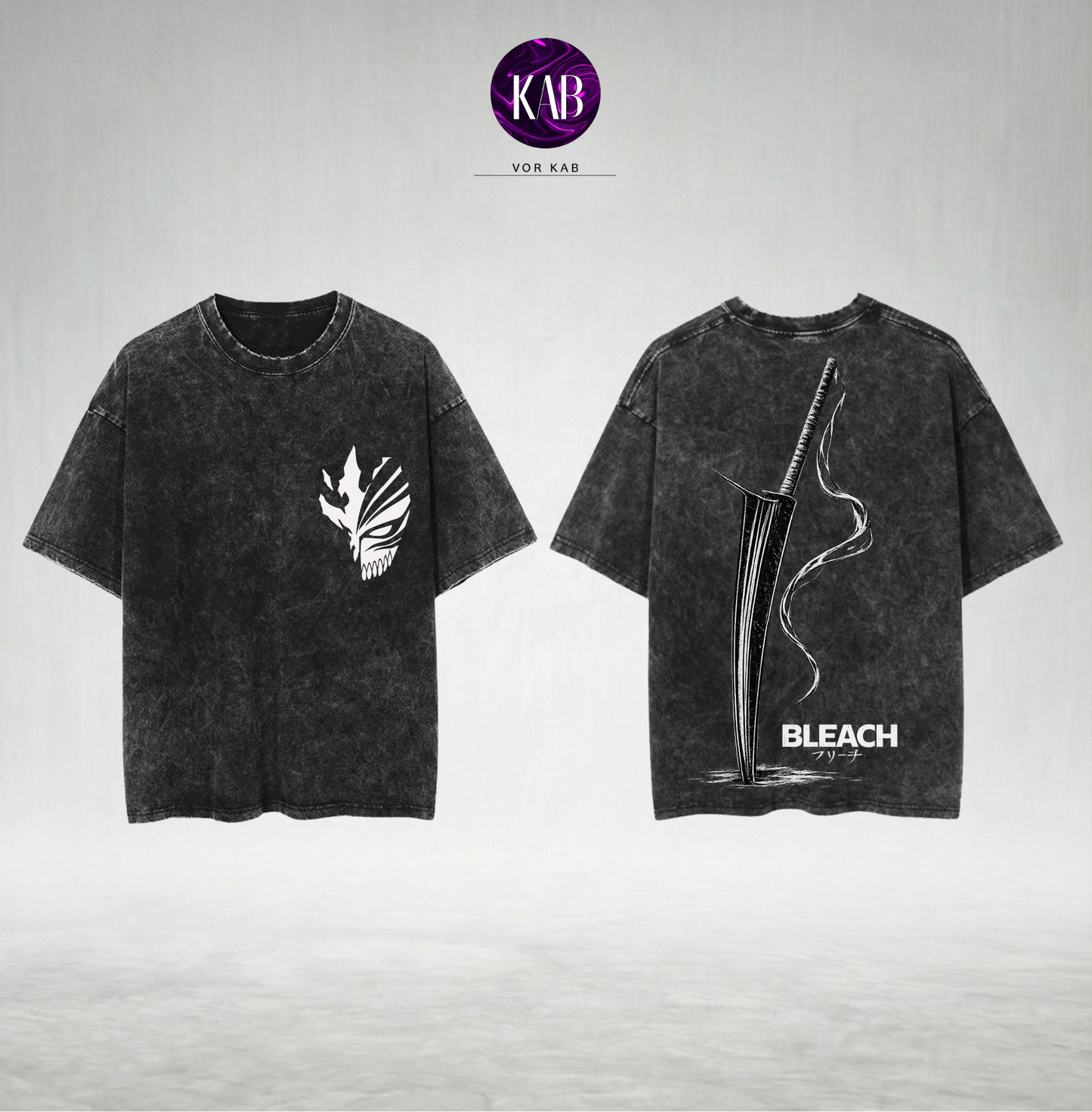 Bleach "Zangetsu" Acid Wash Tee