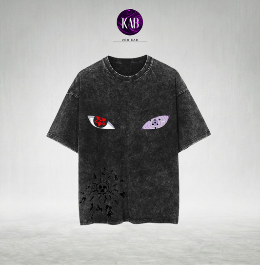 Sasuke Uchiha Acid Wash T-Shirt