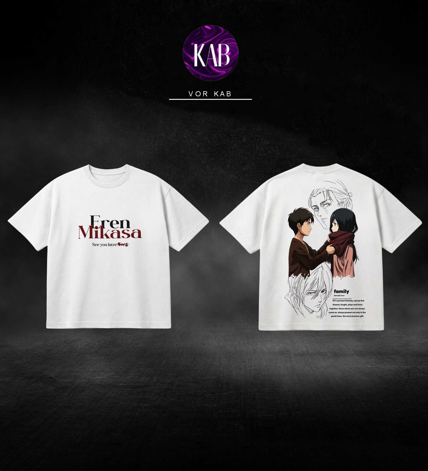 Eren & Mikasa Oversized T-Shirt