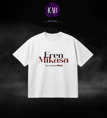 Eren & Mikasa Oversized T-Shirt